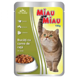 Plic Miau Miau, hrana umeda...