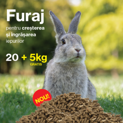 Furaj iepuri cocci 20+5kg,...