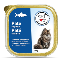 CAT JOY Paté, Pește, 100g