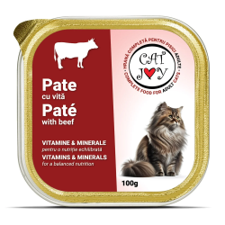 CAT JOY Pate, Vită, 100g