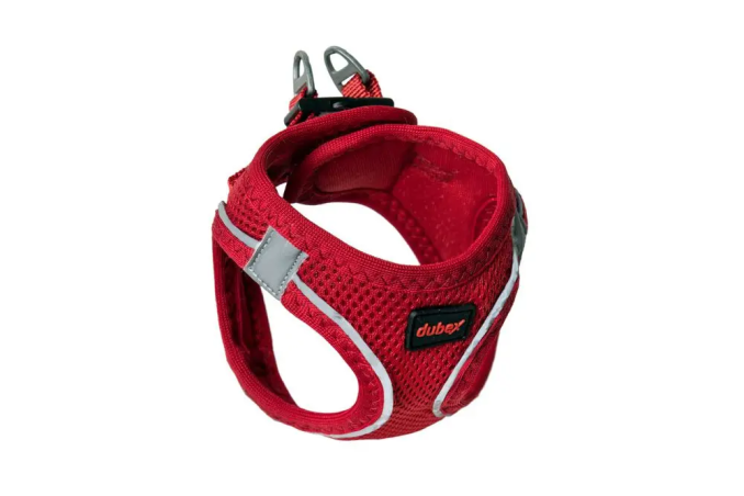 4DOG ham pentru câini roșu, reglabil 54–60 cm, mărimea XL