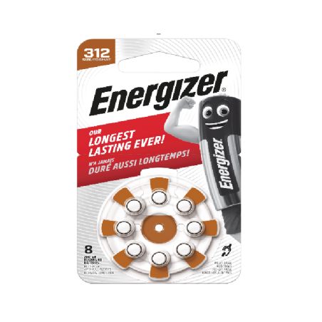 Baterii auditive Energizer Zinc Air PR312/8BP