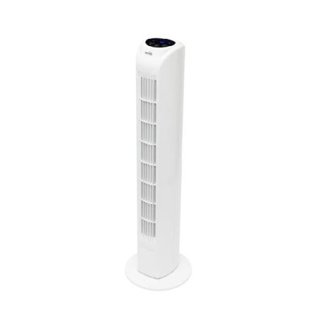 Ventilator tip stâlp cu telecomandă, alb, 78 cm, 45 W