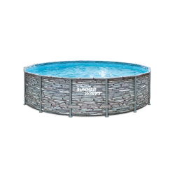 Piscina cu cadru metalic...