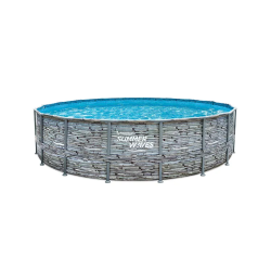 Piscina cu cadru metalic...