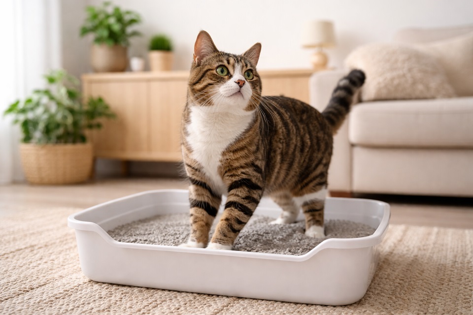 Așternut pentru pisici