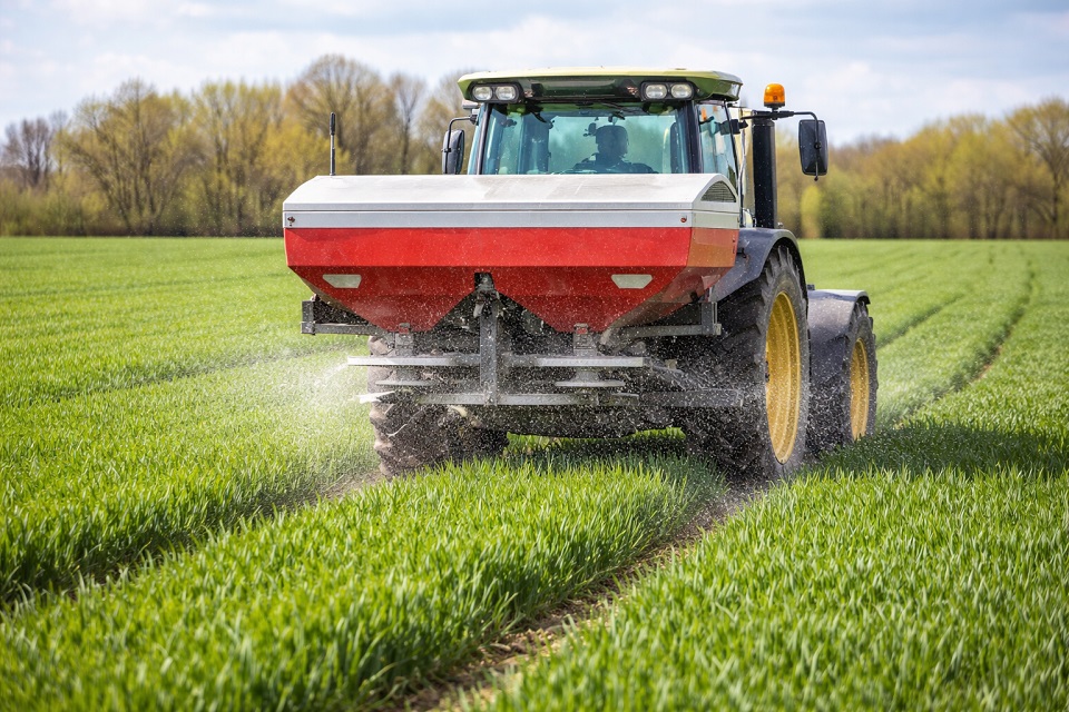 aplicarea de îngrășăminte pentru cereale în sistem automatizat